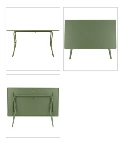 Lafuma Klapptische - Klapptisch Balcony Tab 140, ca. B140/H72/T80 cm Moosgrün