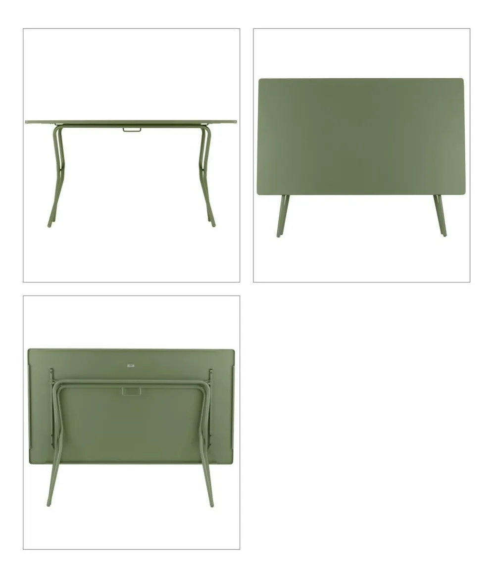 Lafuma Klapptische - Klapptisch Balcony Tab 140, ca. B140/H72/T80 cm Moosgrün