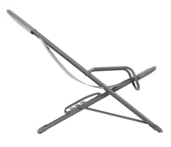 Lafuma Klappstühle - Liegestuhl Transaswing, ca. B60/H70-91/T83-100 cm Hellgrau