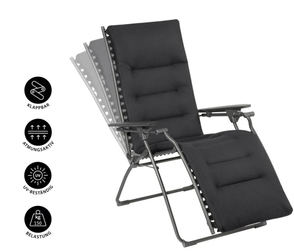Lafuma Relaxsessel Evolution Be Comfort Dunkelgrau Outlet