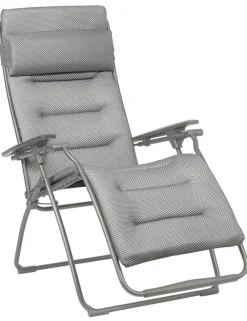 Lafuma Gartenstühle Metall|Relaxliegen - Relaxsessel Futura Be Comfort Silber