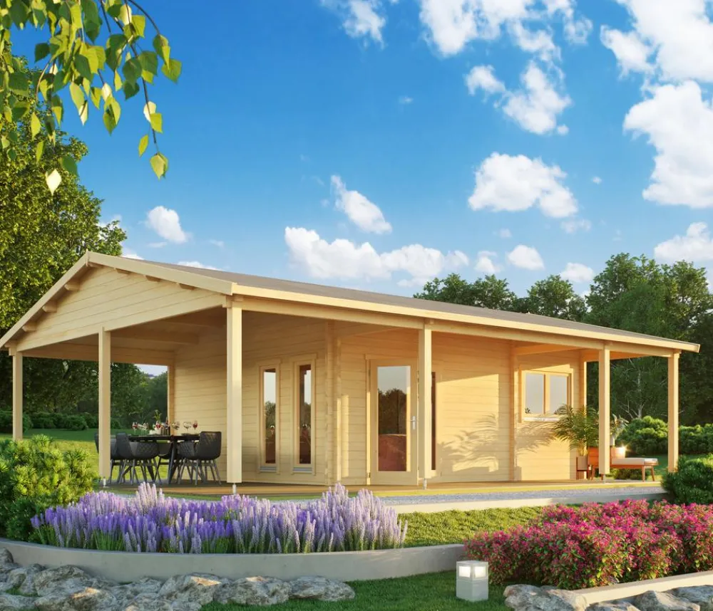 Lasita Maja Ferienhaus Blue Nile, ca. B940/H333,2/T756 cm Natur Outlet