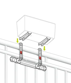 LECHUZA® Balkonkastenhalter-Ergänzung für Balconera 40/50 cm Weiß Sale