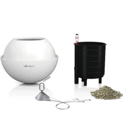 LECHUZA® BOLA Color, All-in-One Set Weiß Discount