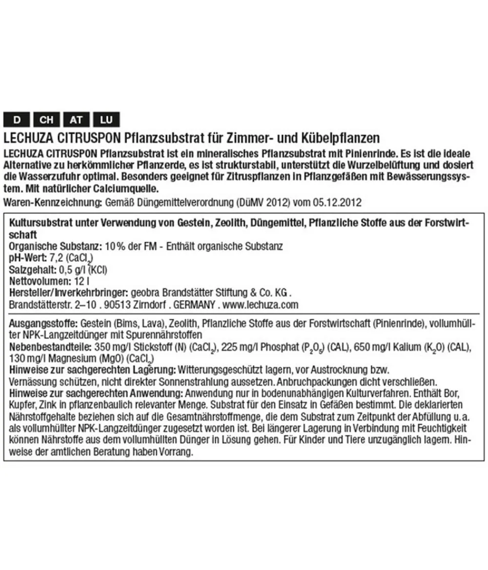 LECHUZA® Spezialerde - CITRUSPON Spezialsubstrat