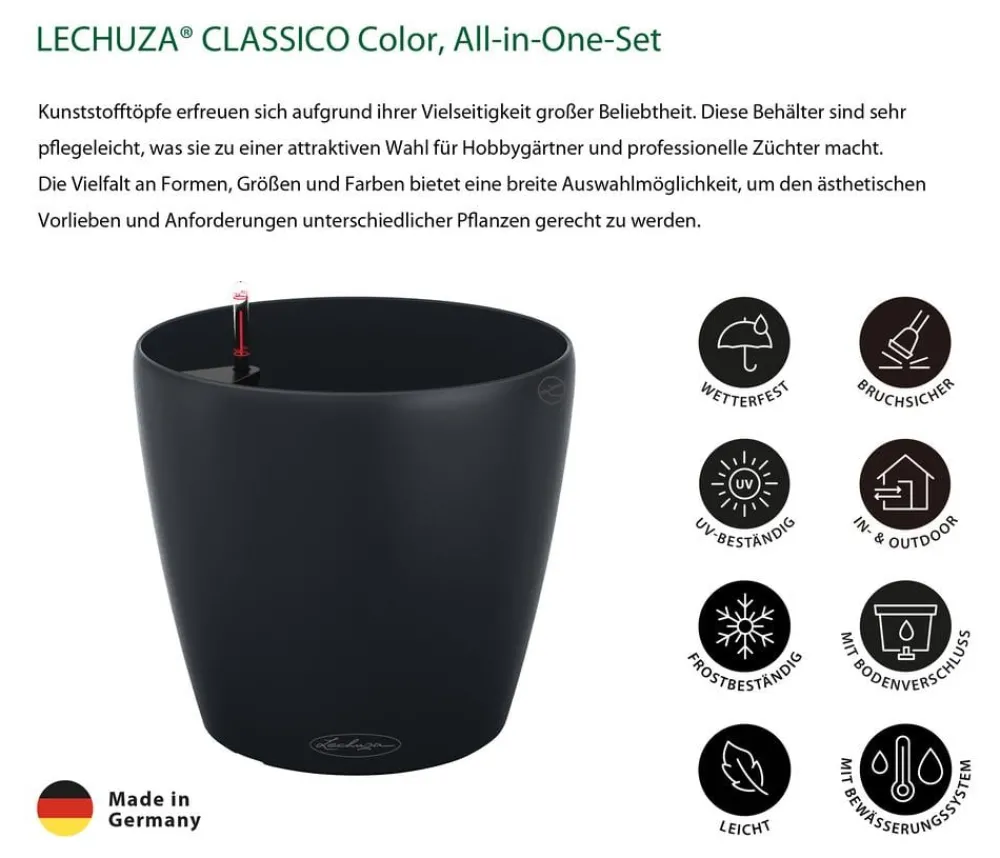 LECHUZA® Lechuza Pflanzgefäße & Töpfe|Blumentöpfe & Übertöpfe > CLASSICO Color, All-in-One-Set