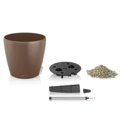 LECHUZA® CLASSICO Color, All-in-One-Set Braun