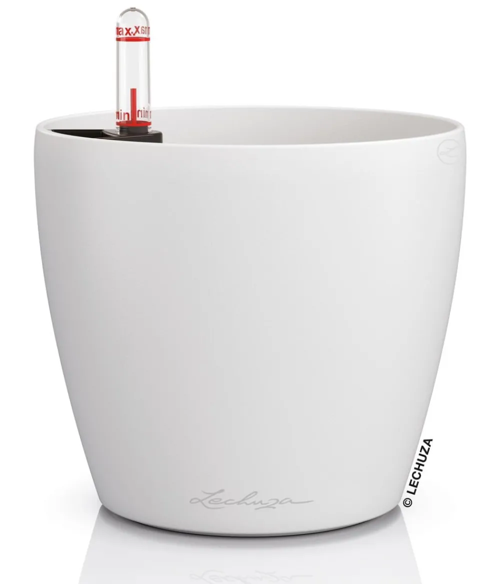 LECHUZA® CLASSICO Color, All-in-One-Set Weiß Discount
