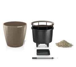 LECHUZA® Lechuza Pflanzgefäße & Töpfe|Lechuza Tischgefäße - CLASSICO LS, All-in-One-Set Weiß