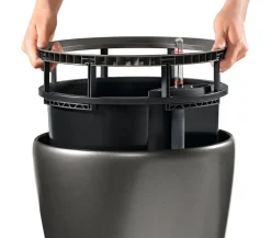LECHUZA® Lechuza Pflanzgefäße & Töpfe|Lechuza Tischgefäße - CLASSICO LS, All-in-One-Set Dunkelgrau