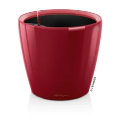 LECHUZA® Lechuza Pflanzgefäße & Töpfe|Lechuza Tischgefäße - CLASSICO LS, All-in-One-Set Dunkelrot