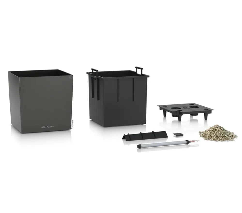 LECHUZA® Lechuza Tischgefäße|Lechuza Pflanzgefäße & Töpfe > CUBE, All-in-One Set