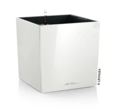 LECHUZA® Lechuza Tischgefäße|Lechuza Pflanzgefäße & Töpfe - CUBE, All-in-One Set Weiß