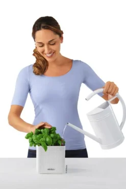 LECHUZA® Lechuza Tischgefäße|Lechuza Pflanzgefäße & Töpfe - CUBE Color, All-in-One Set Weiß