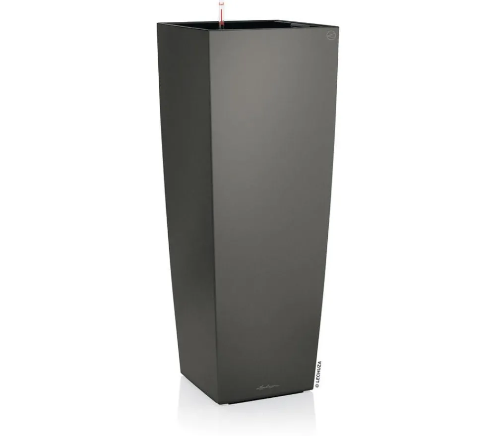 LECHUZA® Lechuza Pflanzgefäße & Töpfe - CUBICO ALTO, All-in-One-Set, ca. B40/H105/T40 cm Dunkelgrau