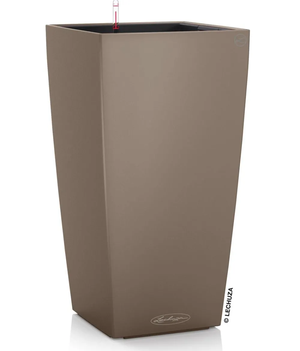 LECHUZA® CUBICO Color, All-in-One-Set Hellbraun Outlet