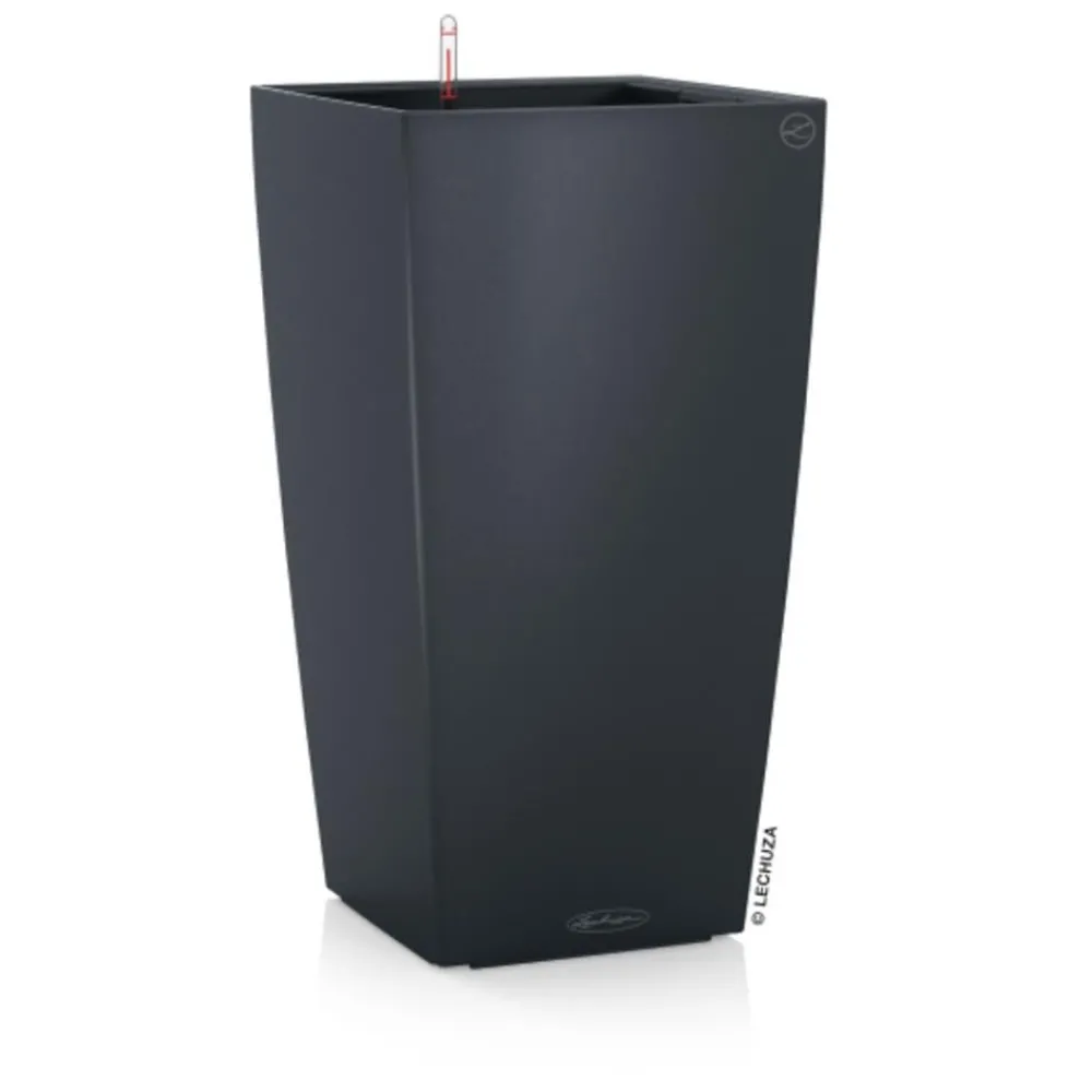 LECHUZA® CUBICO Color, All-in-One-Set Dunkelgrau Clearance