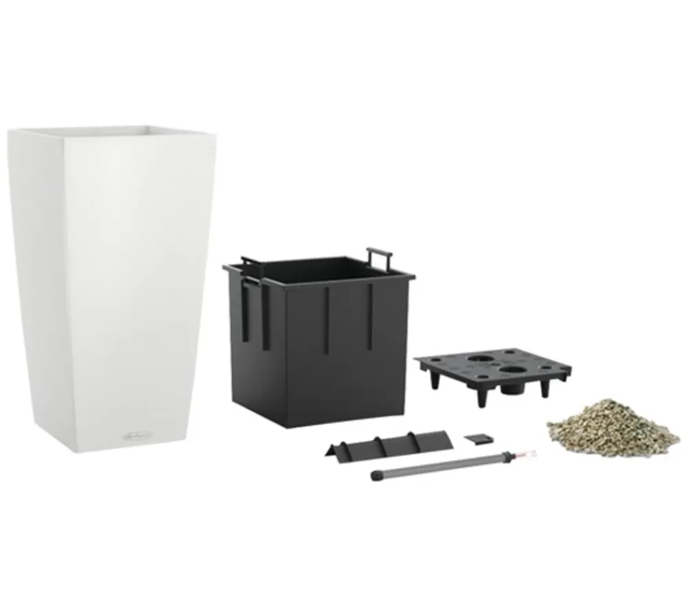 LECHUZA® CUBICO Color, All-in-One-Set Weiß Sale