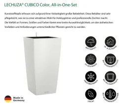 LECHUZA® CUBICO Color, All-in-One-Set Weiß Sale