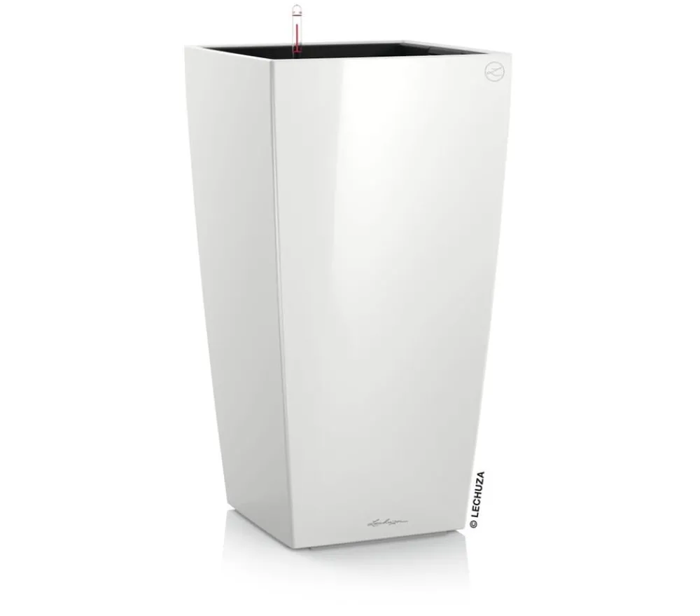 LECHUZA® CUBICO Premium, All-in-One-Set Weiß Hot