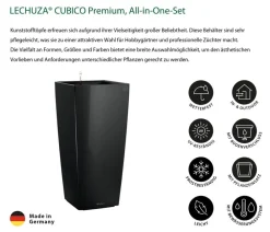 LECHUZA® Lechuza Pflanzgefäße & Töpfe|Blumentöpfe & Übertöpfe > CUBICO Premium, All-in-One-Set