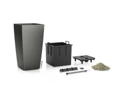 LECHUZA® CUBICO Premium, All-in-One-Set Dunkelgrau Clearance