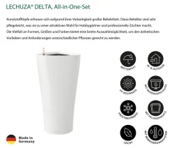 LECHUZA® Lechuza Pflanzgefäße & Töpfe|Blumentöpfe & Übertöpfe > DELTA, All-in-One-Set