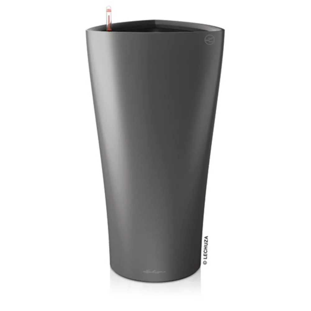 LECHUZA® DELTA, All-in-One-Set Dunkelgrau New