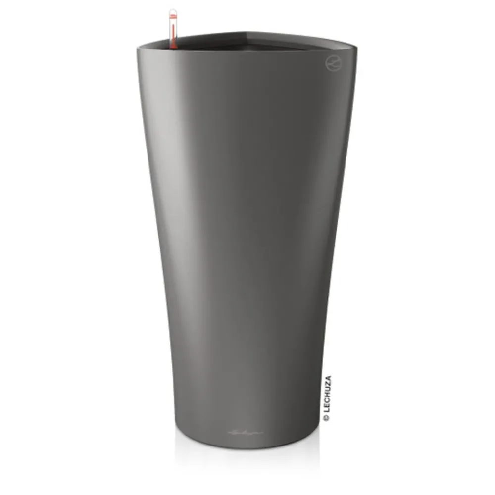 LECHUZA® DELTA, All-in-One-Set Dunkelgrau