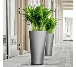 LECHUZA® DELTA, All-in-One-Set Dunkelgrau