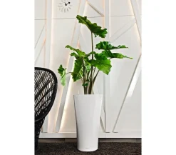 LECHUZA® Lechuza Pflanzgefäße & Töpfe|Blumentöpfe & Übertöpfe - DELTA, All-in-One-Set Weiß