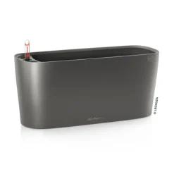 LECHUZA® DELTA, All-in-One-Set, hochglanz Dunkelgrau Clearance