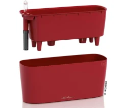 LECHUZA® DELTA, All-in-One-Set, matt Rot Clearance