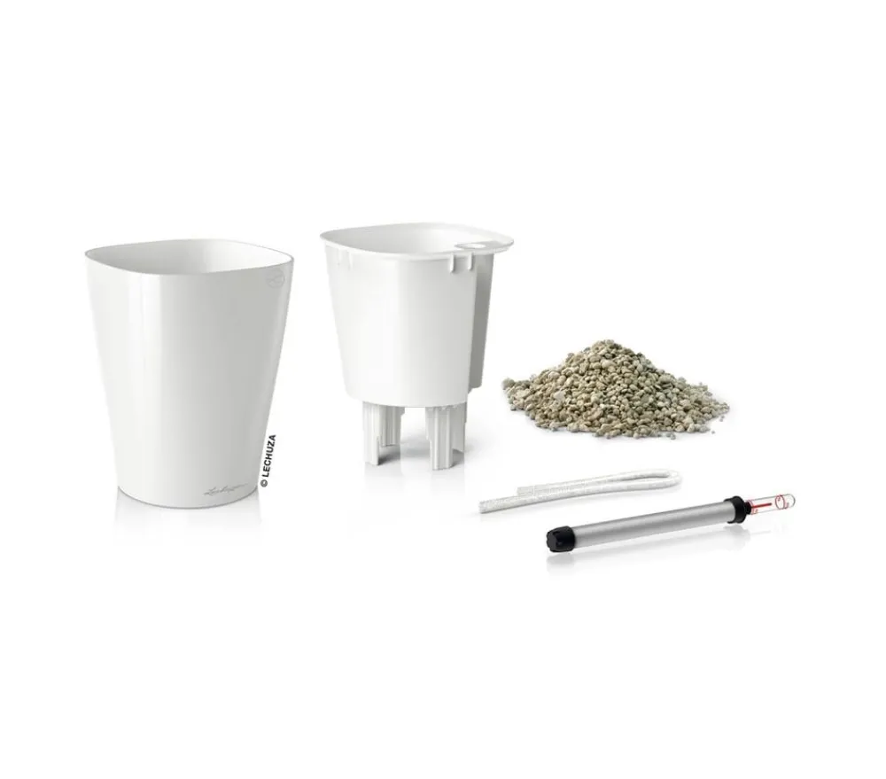 LECHUZA® Lechuza Tischgefäße|Lechuza Pflanzgefäße & Töpfe > DELTINI, All-in-One-Set, hochglanz