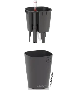 LECHUZA® DELTINI, All-in-One-Set, matt Dunkelgrau Hot