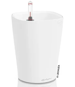 LECHUZA® Lechuza Tischgefäße|Lechuza Pflanzgefäße & Töpfe - DELTINI, All-in-One-Set, matt Weiß