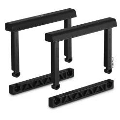 LECHUZA® Lechuza Pflanzgefäße & Töpfe|Mehr Blumentopfzubehör - Griffe-Set für CUBICO 30/40/50, CUBE 30/40/50, CUBICO ALTO, TRIO 30/40 und CANTO 80, 8-teilig Schwarz
