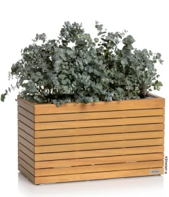 LECHUZA® Lechuza Pflanzgefäße & Töpfe|Blumentöpfe & Übertöpfe > Holz-Kasten PALO Natural Wood 80, rechteckig