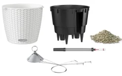 LECHUZA® Kunststoff-Hängeampel Nido Cottage Weiß Clearance