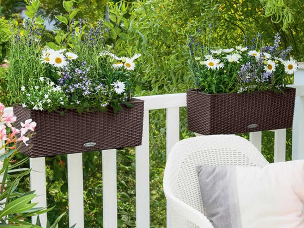 LECHUZA® Pflanzkübel & Blumenkästen|Lechuza Pflanzgefäße & Töpfe > Kunststoff-Kasten Balconera Cottage, rechteckig