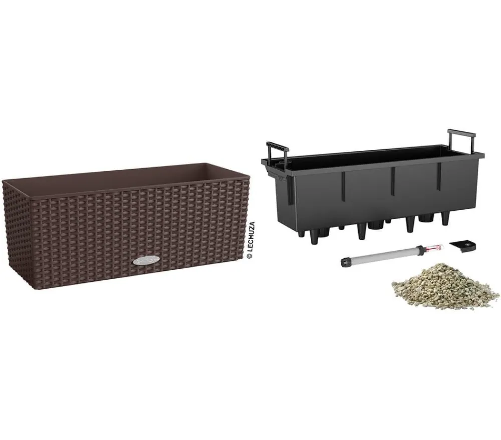 LECHUZA® Pflanzkübel & Blumenkästen|Lechuza Pflanzgefäße & Töpfe > Kunststoff-Kasten Balconera Cottage, rechteckig