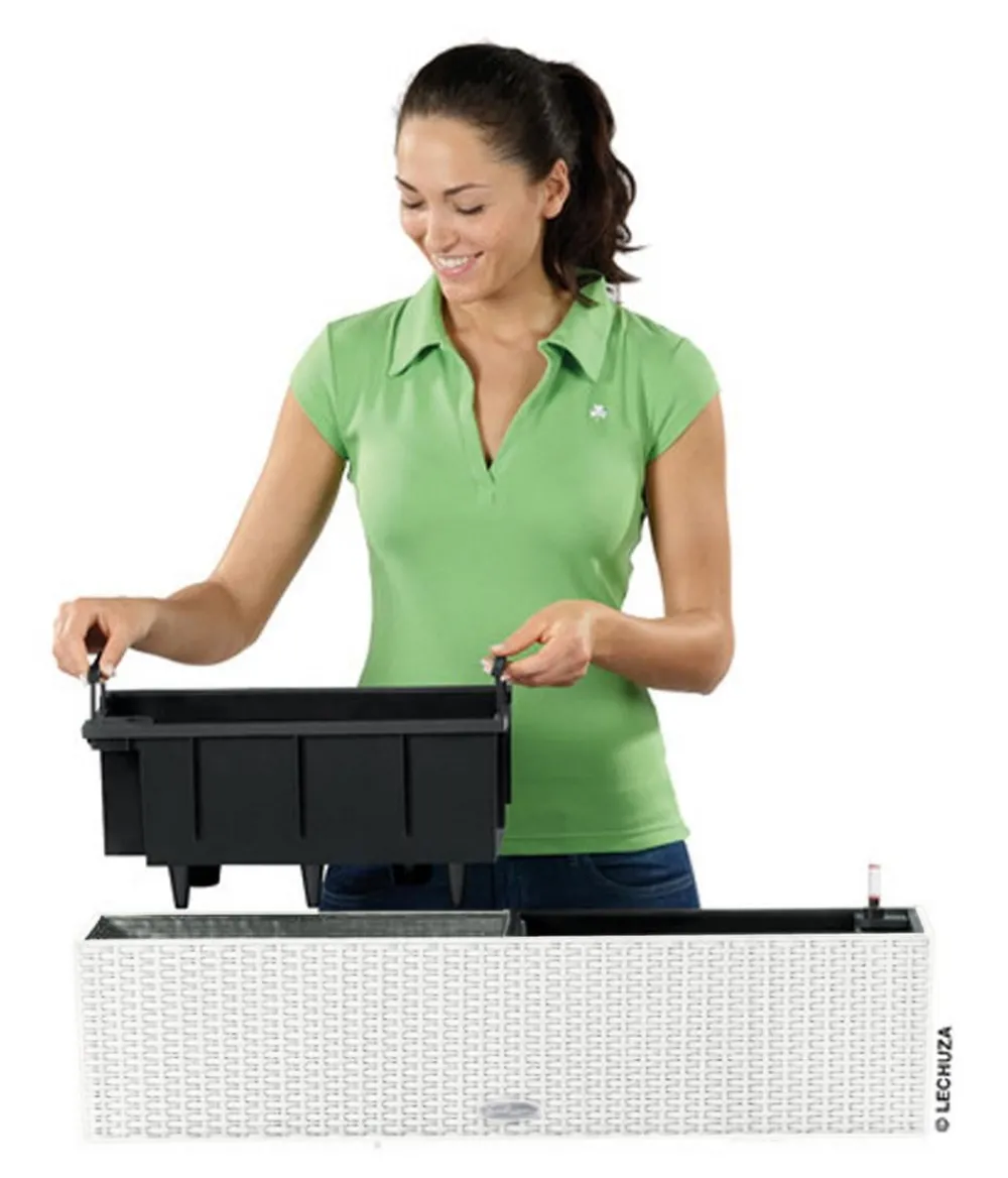 LECHUZA® Pflanzkübel & Blumenkästen|Lechuza Pflanzgefäße & Töpfe > Kunststoff-Kasten Balconera Cottage, rechteckig