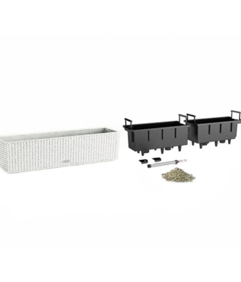 LECHUZA® Pflanzkübel & Blumenkästen|Lechuza Pflanzgefäße & Töpfe > Kunststoff-Kasten Balconera Cottage, rechteckig