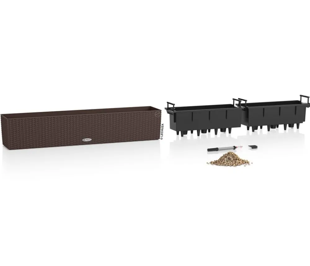 LECHUZA® Pflanzkübel & Blumenkästen|Lechuza Pflanzgefäße & Töpfe > Kunststoff-Kasten Balconera Cottage, rechteckig