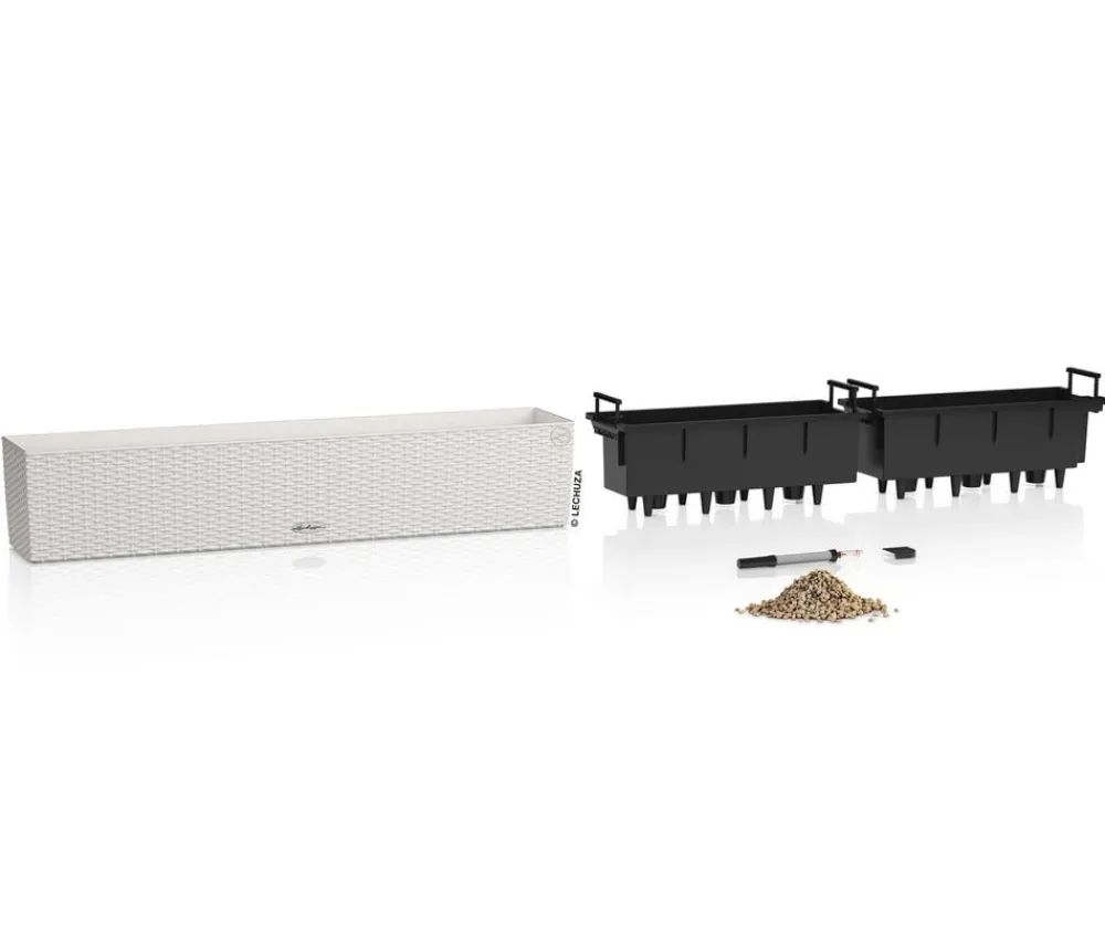 LECHUZA® Pflanzkübel & Blumenkästen|Lechuza Pflanzgefäße & Töpfe > Kunststoff-Kasten Balconera Cottage, rechteckig
