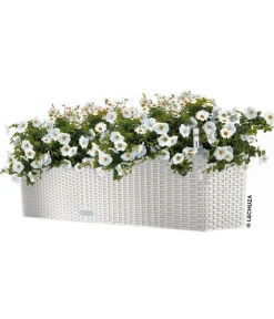 LECHUZA® Kunststoff-Kasten Balconera Cottage, rechteckig Hellgrau Best