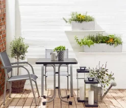 LECHUZA® Kunststoff-Kasten Balconera Cottage, rechteckig Hellgrau Best