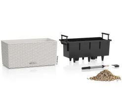 LECHUZA® Pflanzkübel & Blumenkästen|Lechuza Pflanzgefäße & Töpfe - Kunststoff-Kasten Balconera Cottage, rechteckig Weiß