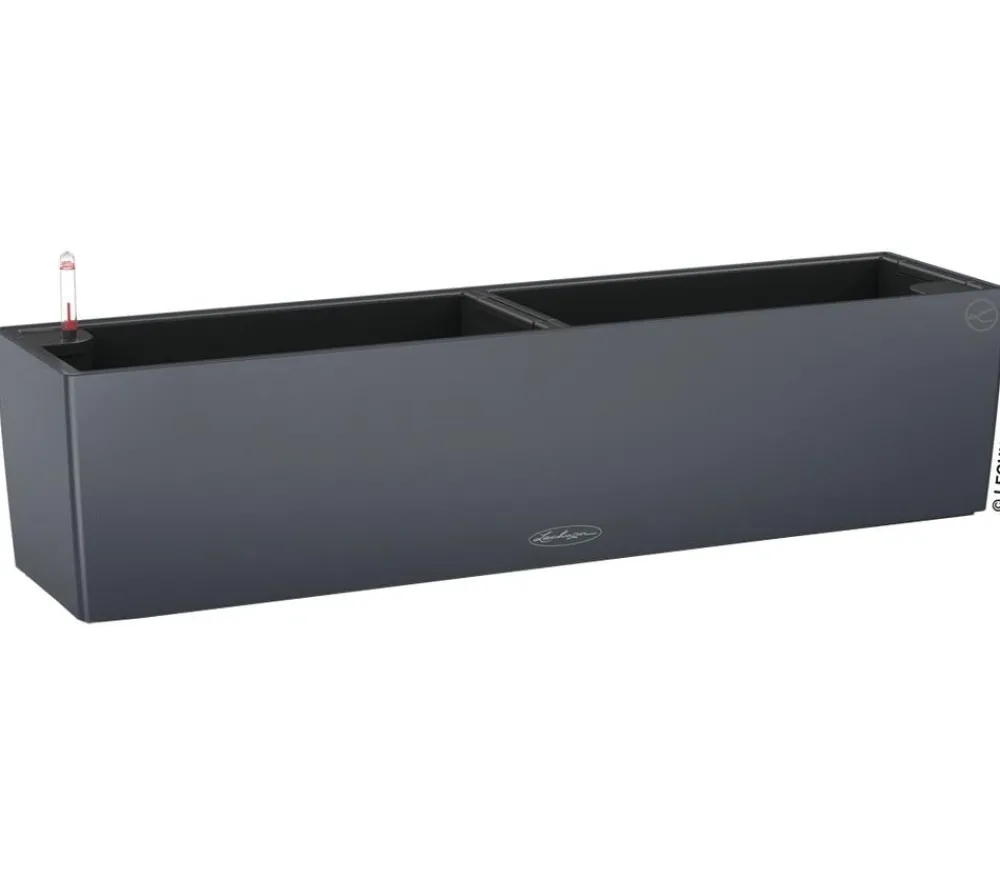 LECHUZA® Kunststoff-Kasten Balconera Color, rechteckig Dunkelgrau