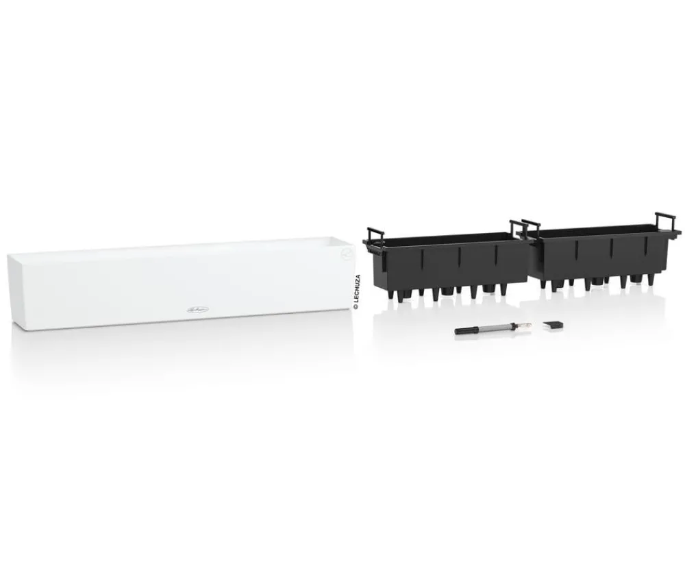 LECHUZA® Kunststoff-Kasten Balconera Color, rechteckig Weiß Sale